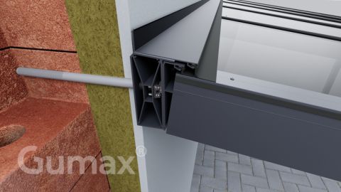 Facade insulation mounting system Poly & Glass Line 7.06 x 4 metres