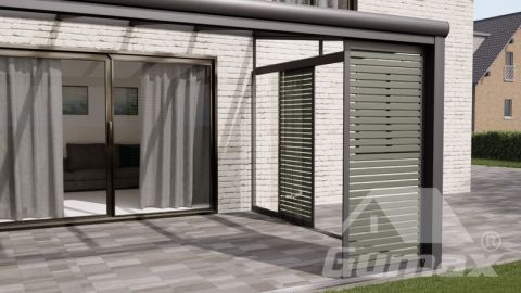 gumax shading panel antraciet ral7033 situatie