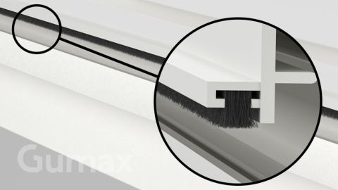 Bandes brosse pour protection solaire